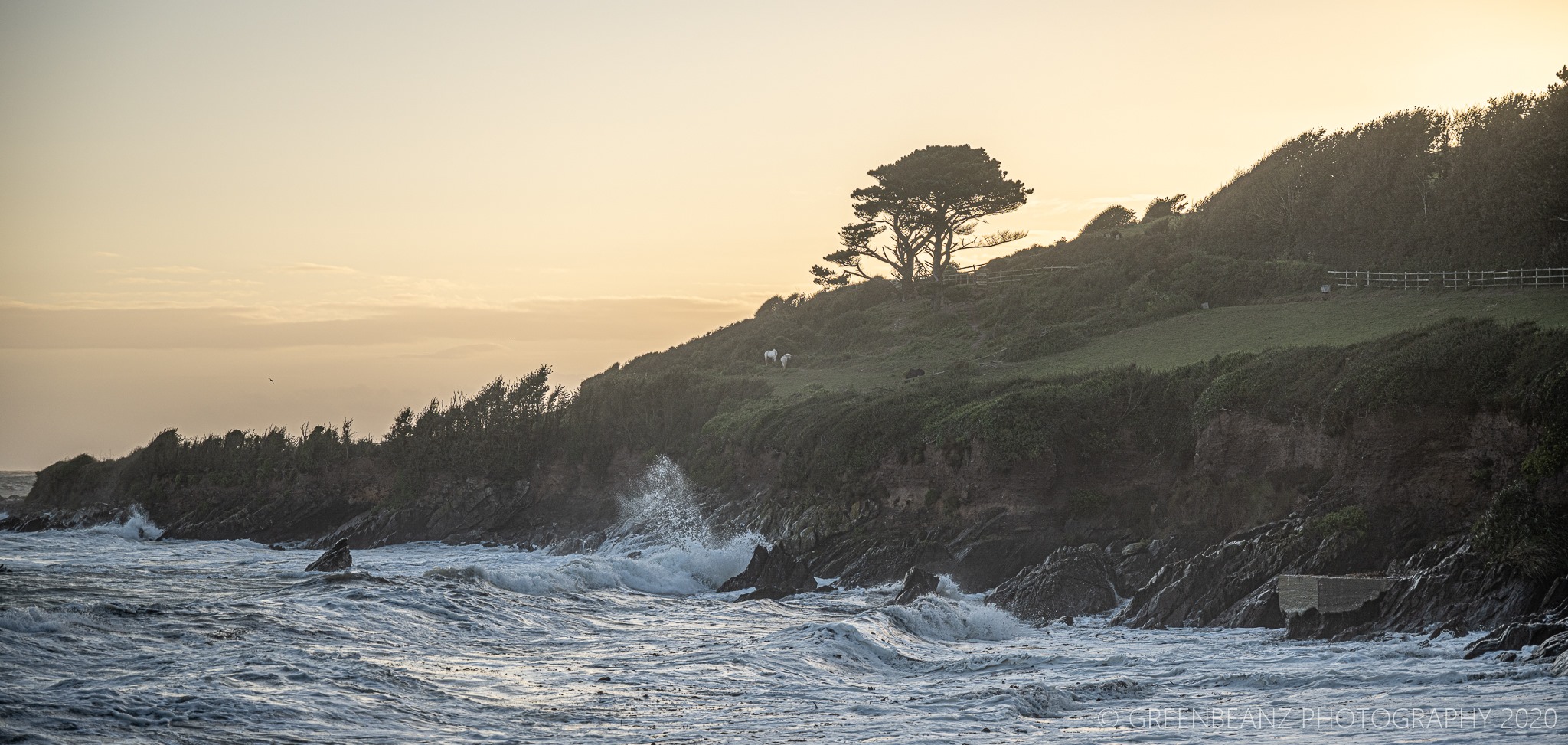 The Sea at Wembury Beach near Plymouth August 2020